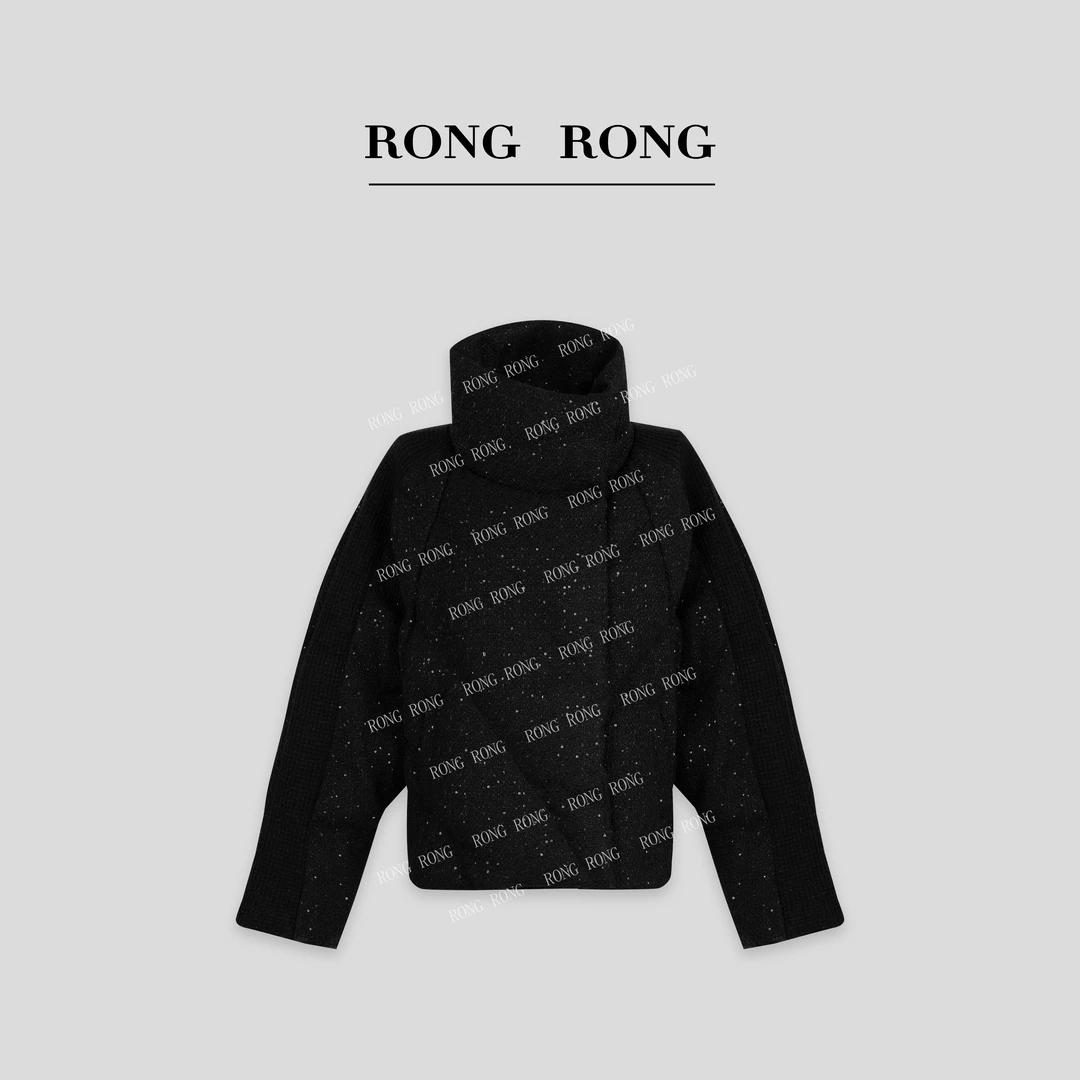 溶溶【星空】RONGRONG  90白鸭绒绵羊毛小香风保暖羽绒服 SW2515102