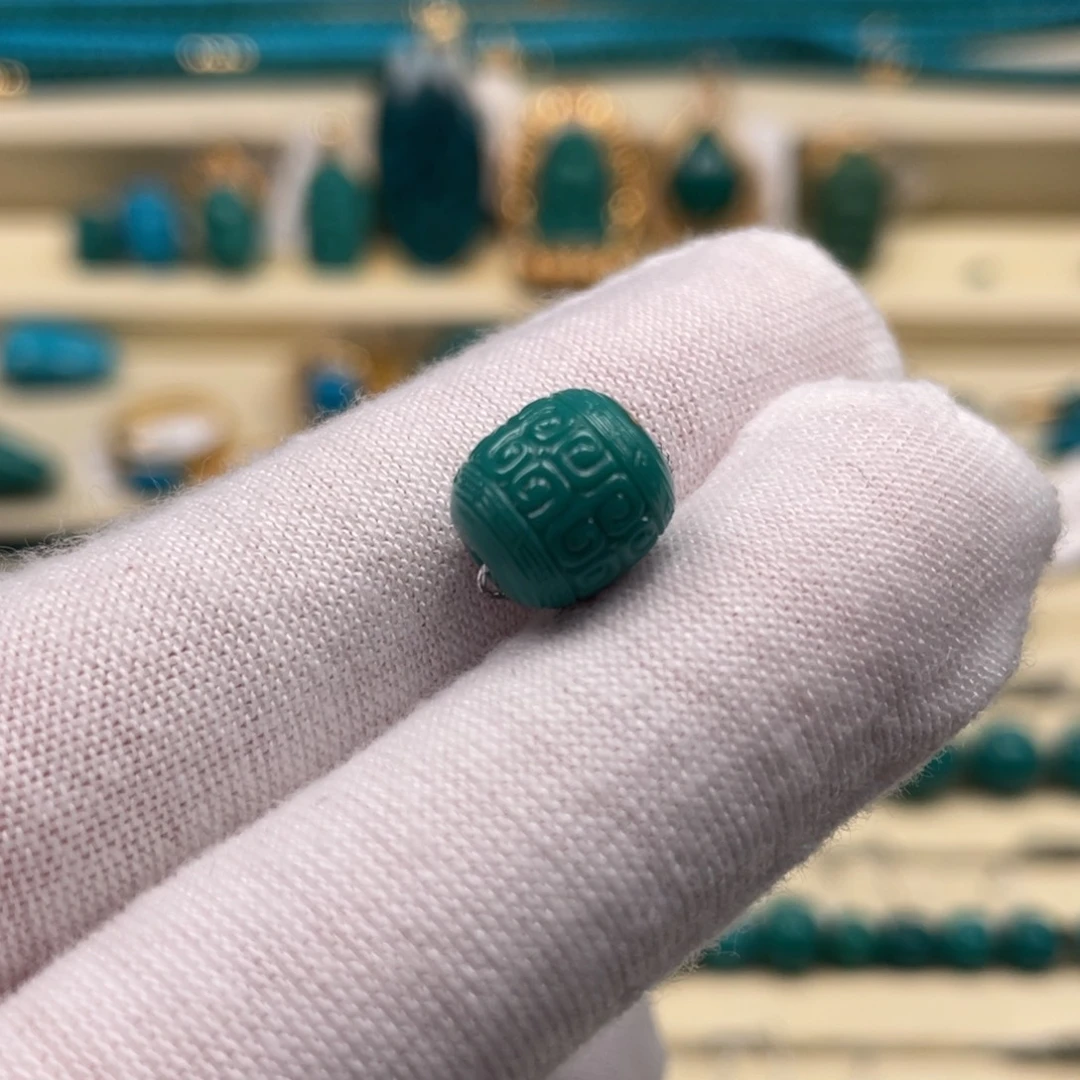 未镶嵌绿松石珠宝奇石9×9.6mm