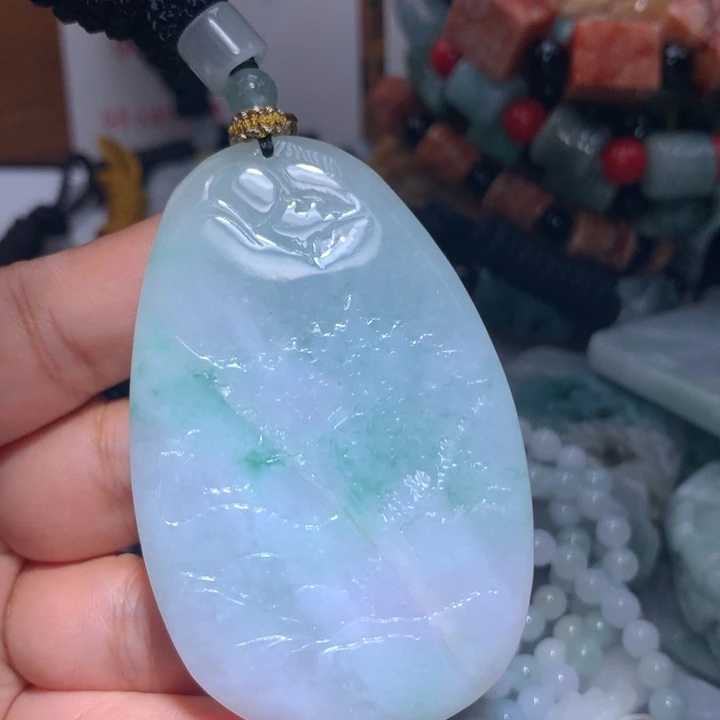 颈饰未镶嵌翡翠保真天然A货翡翠
