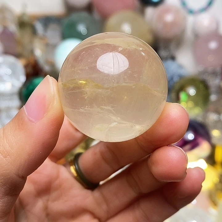 石材星光黄胶花球