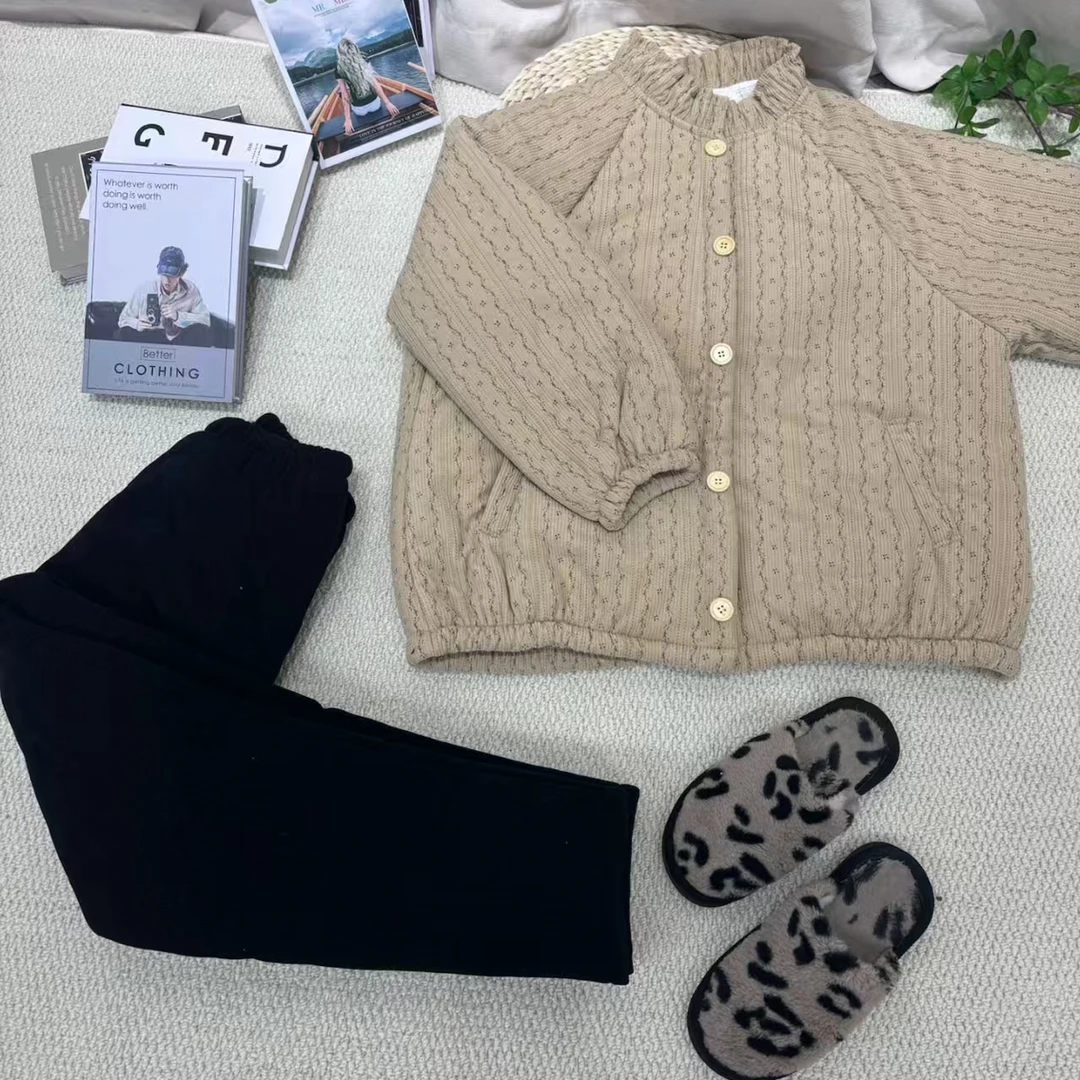 三层夹棉加厚加绒碎花可外穿女士冬季家居服套装睡衣