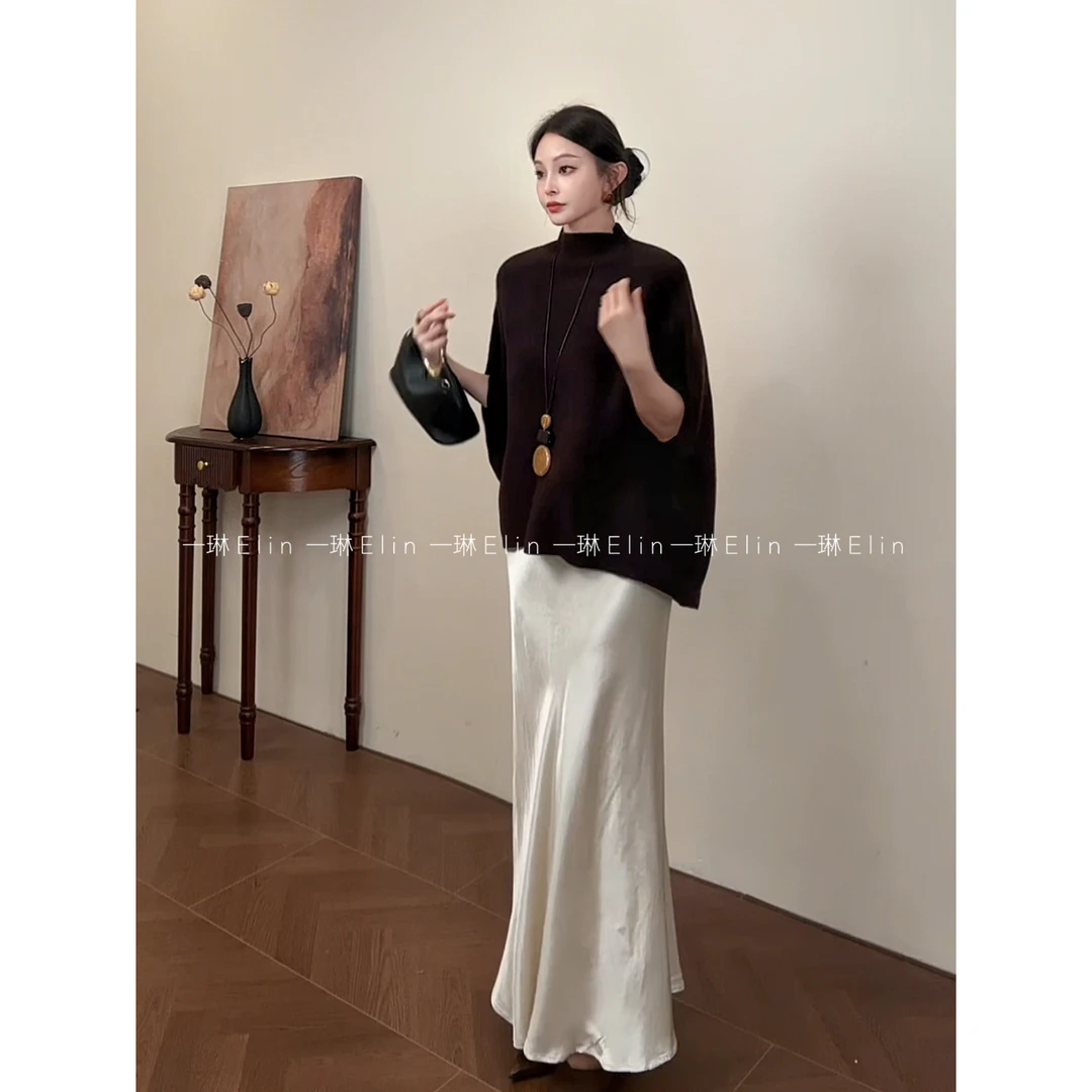 LZQ｜格调～气质羊毛无袖款斗篷针织衫XMZH9764秋冬