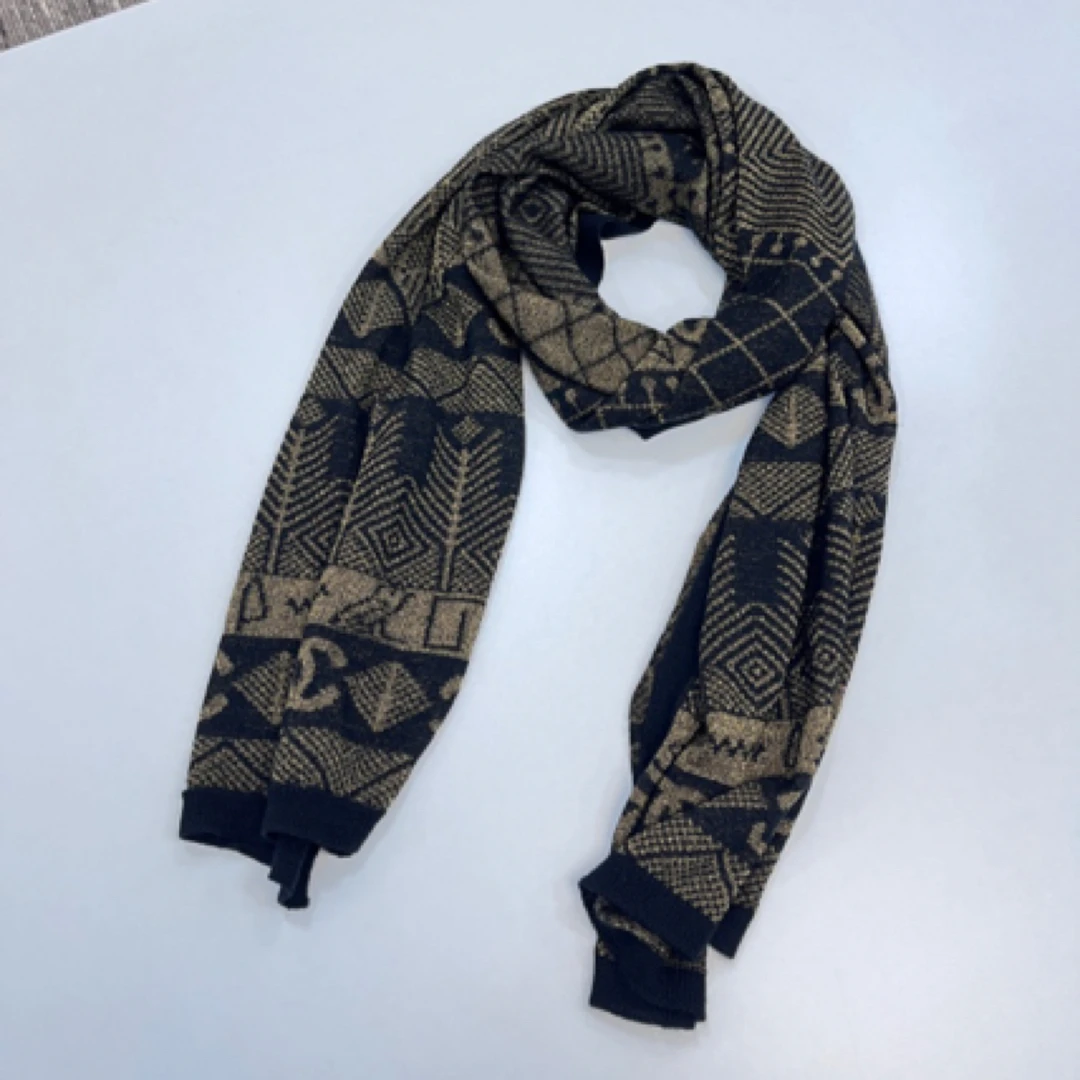 95新 Chanel/香奈儿 夏七中古/Chanel菱格纹围巾