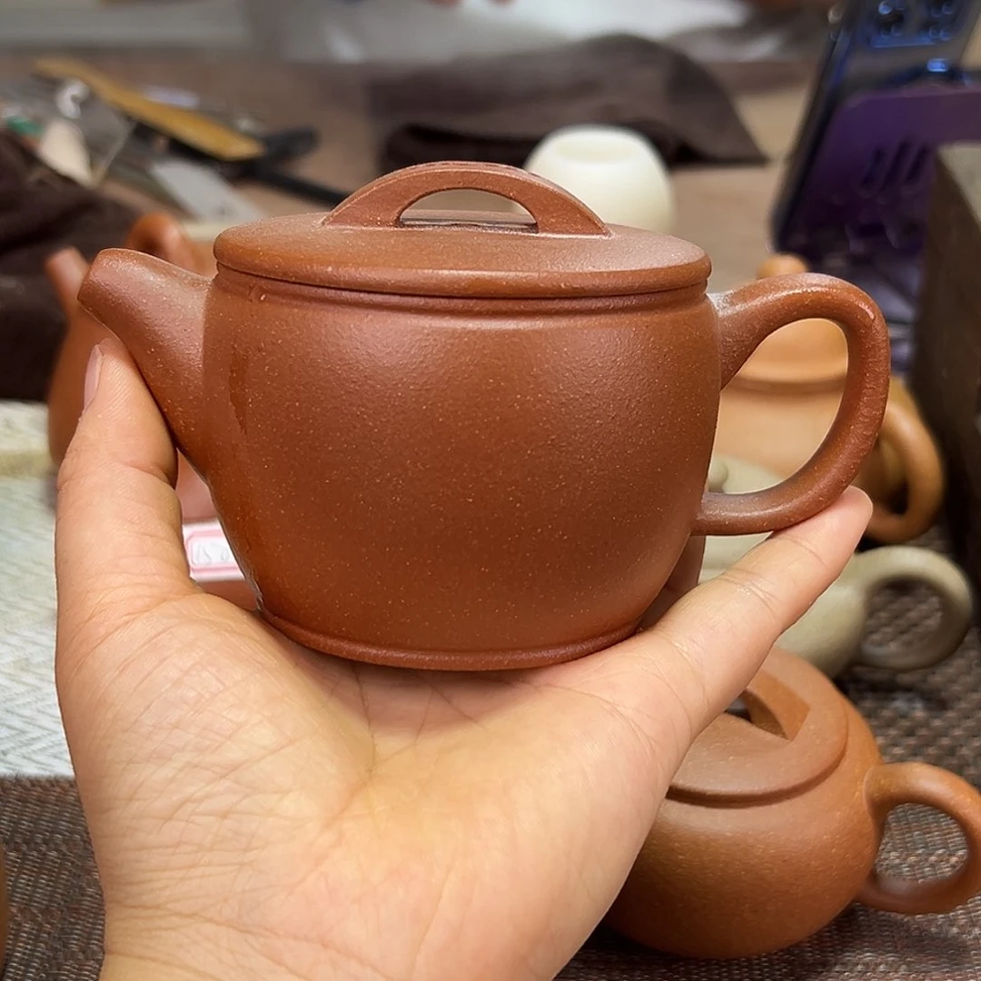茶壶紫砂红降坡汉瓦220