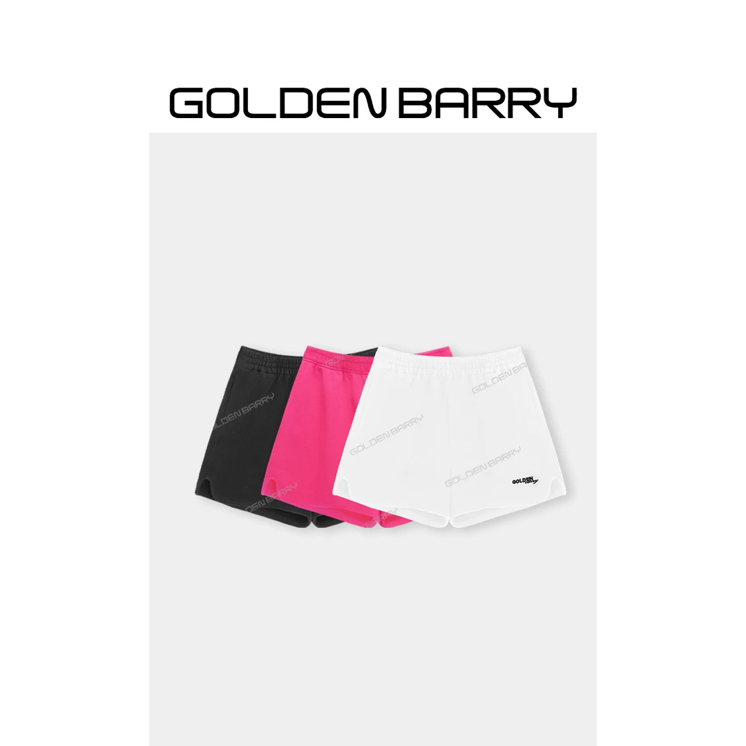 GOLDENBARRY|561082休闲运动百搭刺绣短裤【微瑕1】