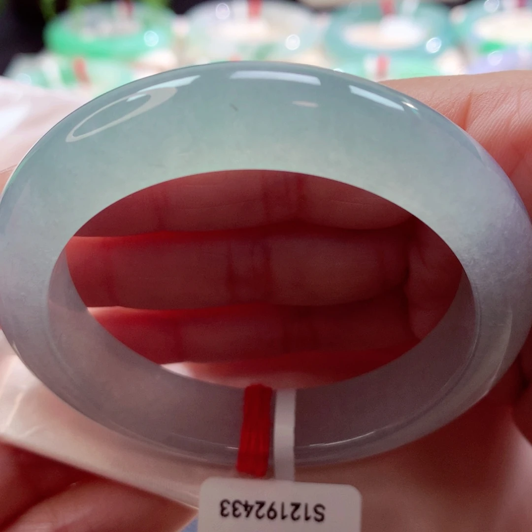 未镶嵌手镯翡翠54圈冰感十足晴水（23号）