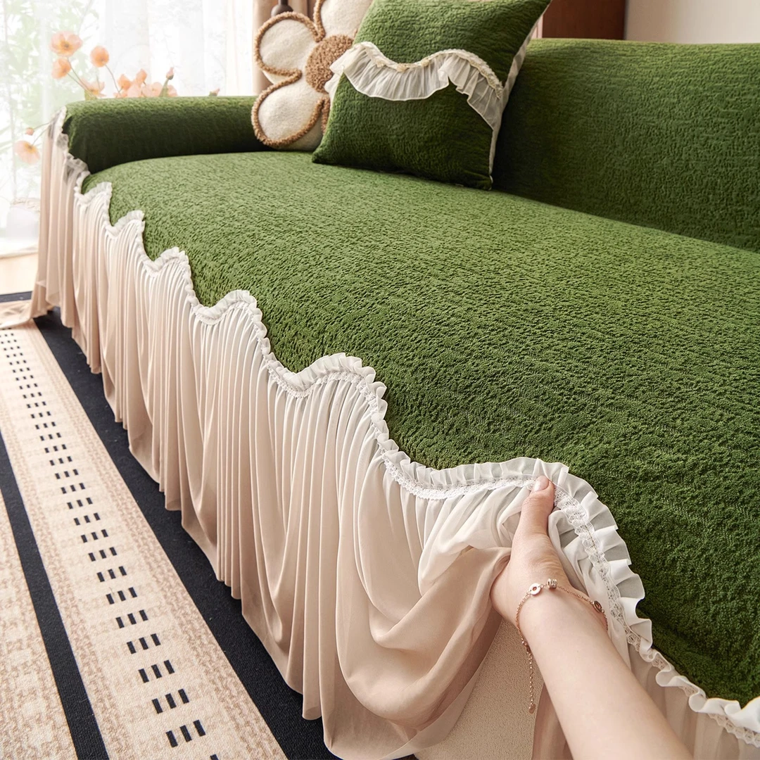 法式复古沙发盖布四季通用新款一片式沙发巾全盖防滑沙发垫盖巾