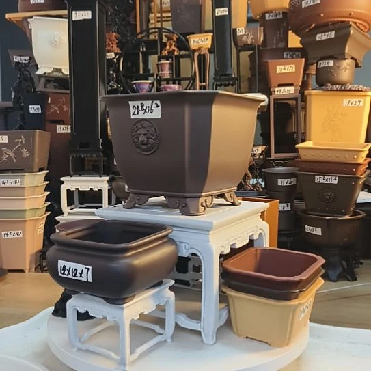 20×16狮头方盆咖色3只