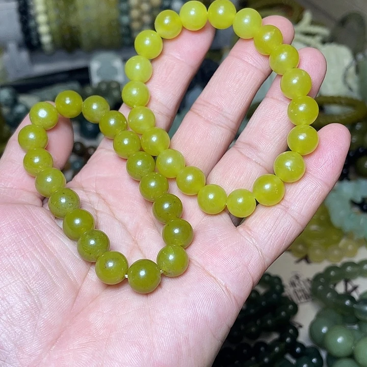蛇纹石玉未镶嵌手链