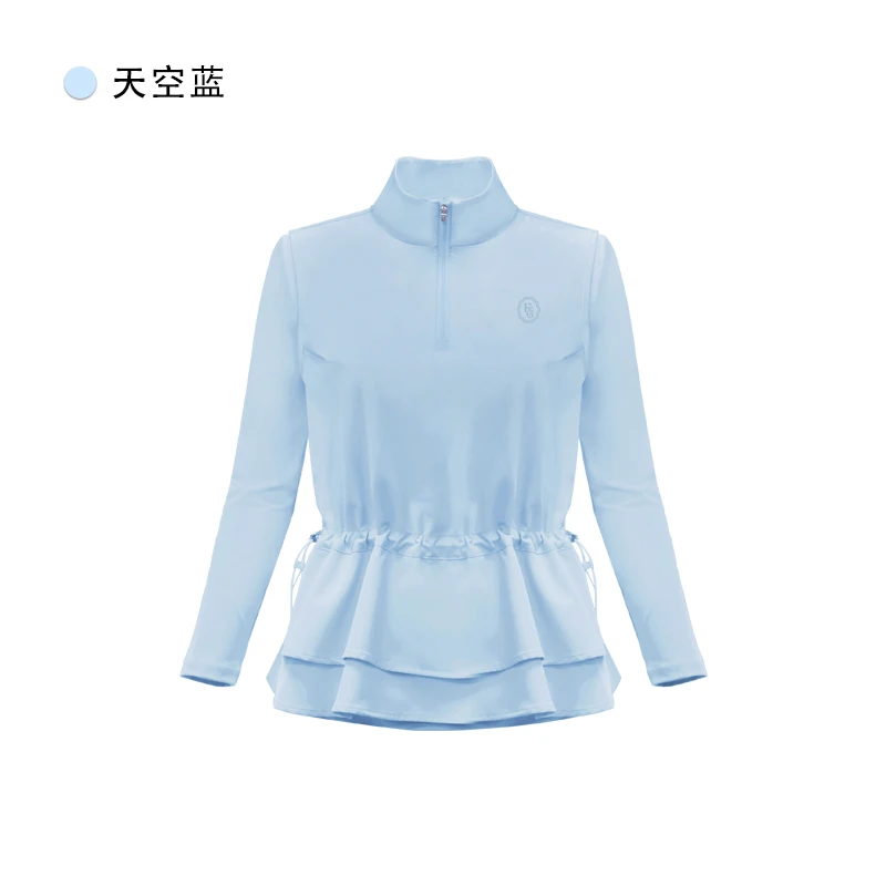科耳吉 高尔夫女装新款长袖收腰显瘦款运动网球高球新款上衣