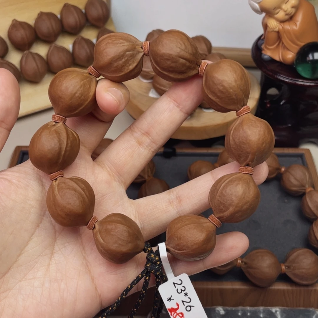 釟***财橄榄核手串/手链2326梅林铁核