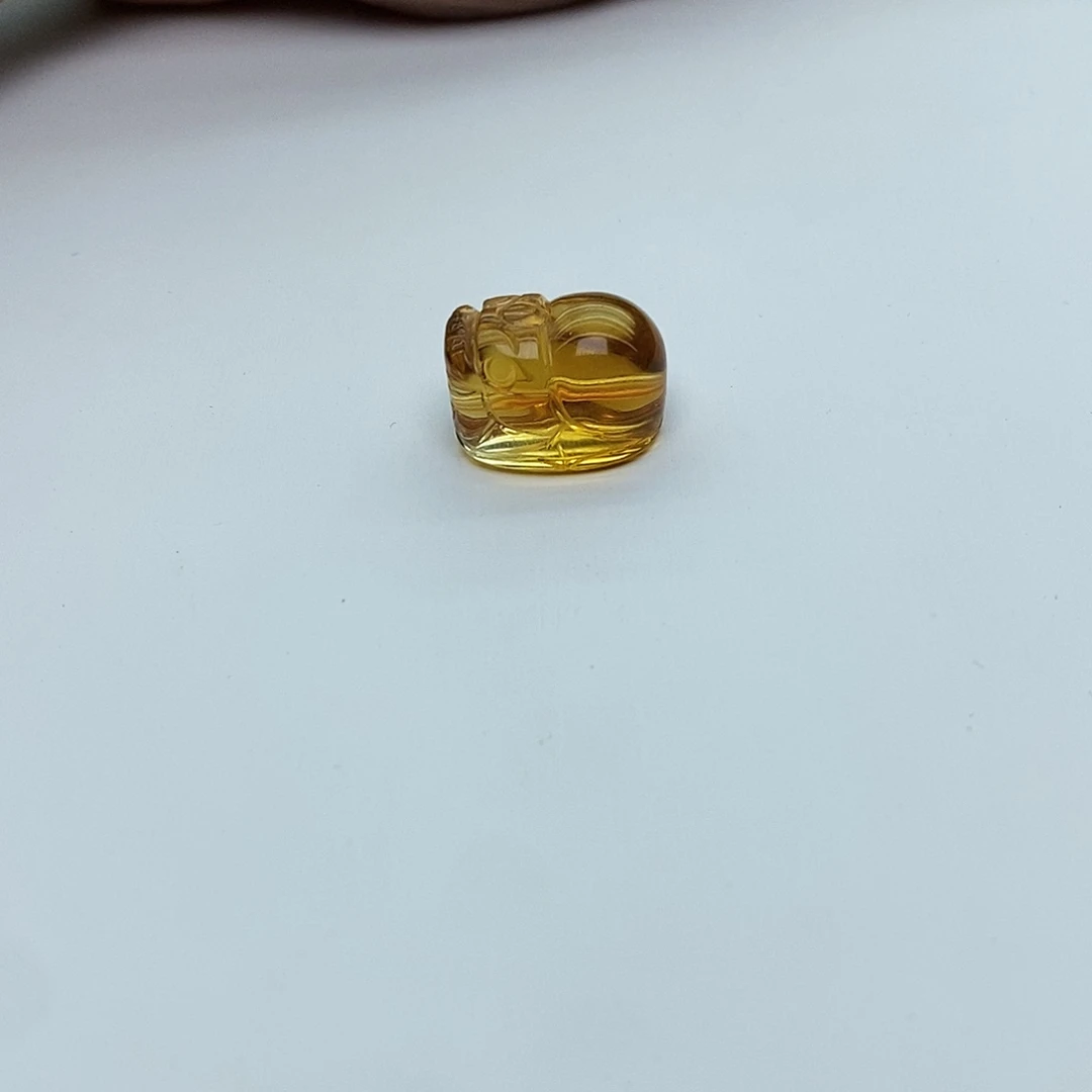 汐****未镶嵌手链水晶巴西黄水晶皮丘全净体