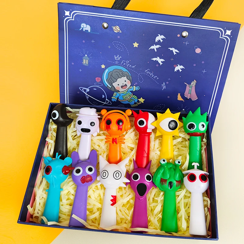 sprunki节奏盒子玩具全套音乐游戏温达奥伦西蒙公仔手办玩偶礼物