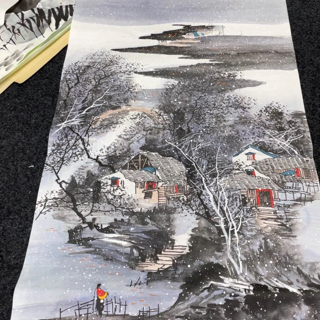 国画国画作品画心一张