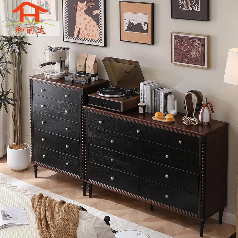 （南特）珍珠九抽柜抽屉五斗柜储物柜靠墙橱子床尾桌小户型家具