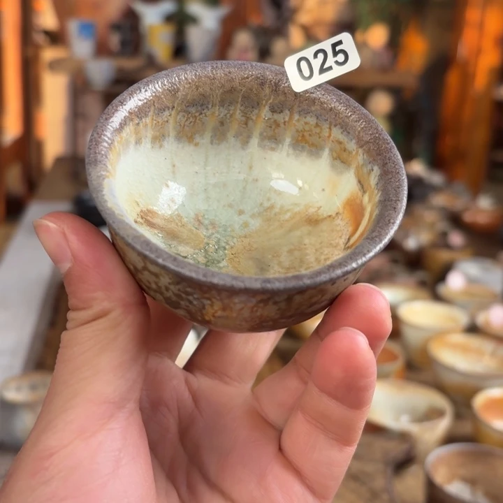 杯༺****༻【瓷与故事】柴烧主人杯