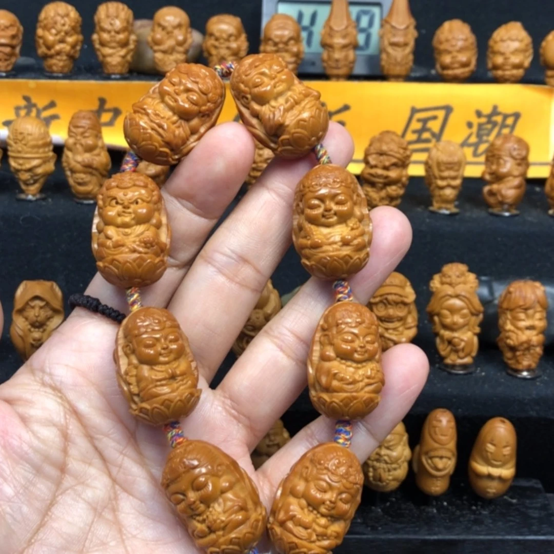 【闪购商品】橄榄核手串/手链陈****音八大守护神手持