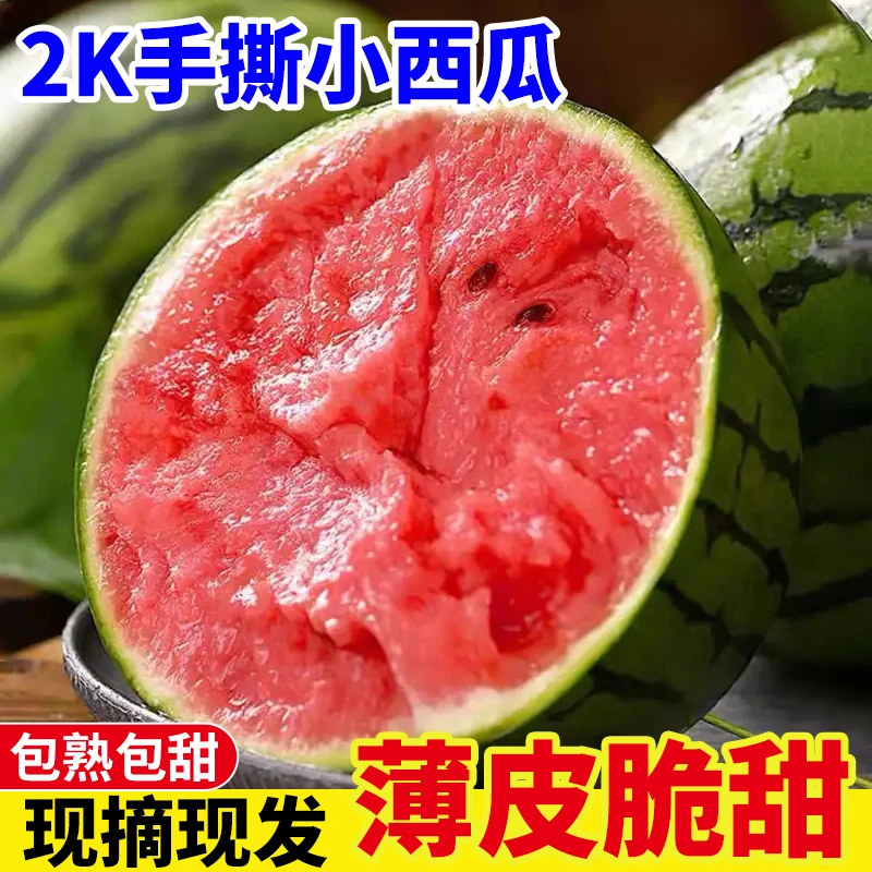 山东头茬2K西瓜3-4斤装4-5斤装当季新鲜手剥薄皮小西瓜