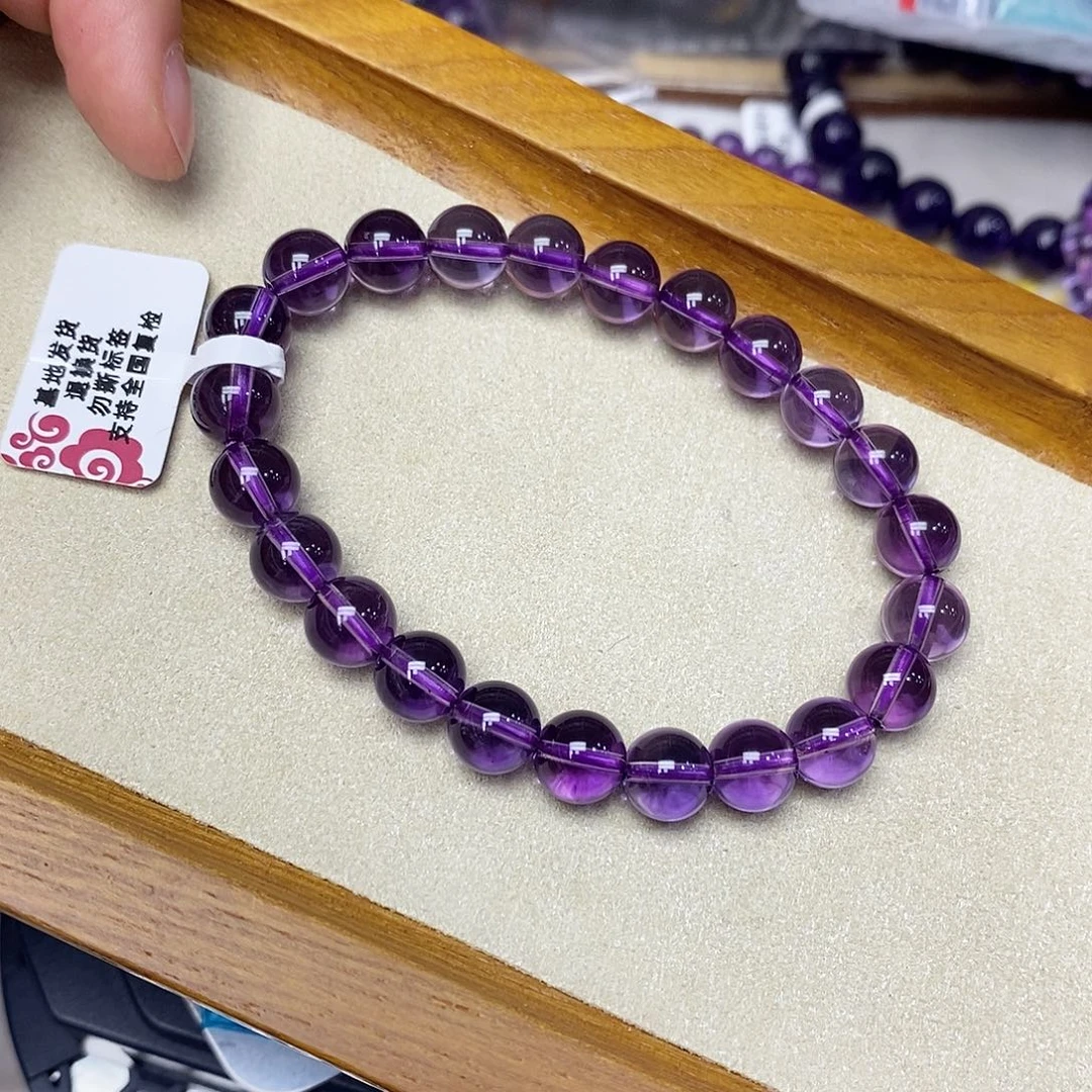 紫晶珠宝半成品未镶嵌Y****?巴西8mm