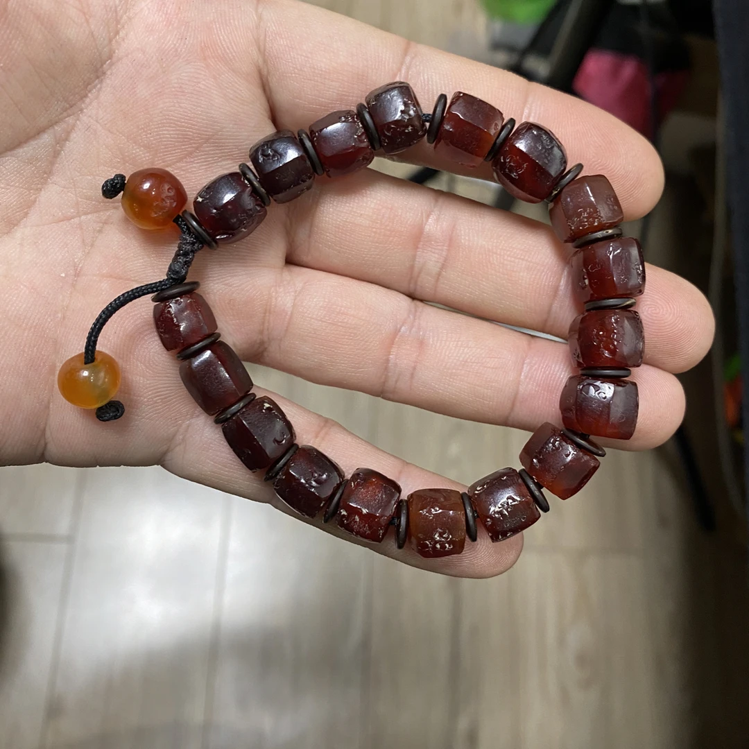 河磨奇石珠子型件