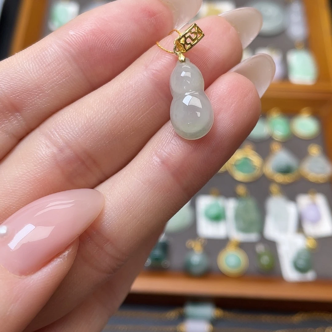 翡翠银S925镶嵌吊坠(不含链)