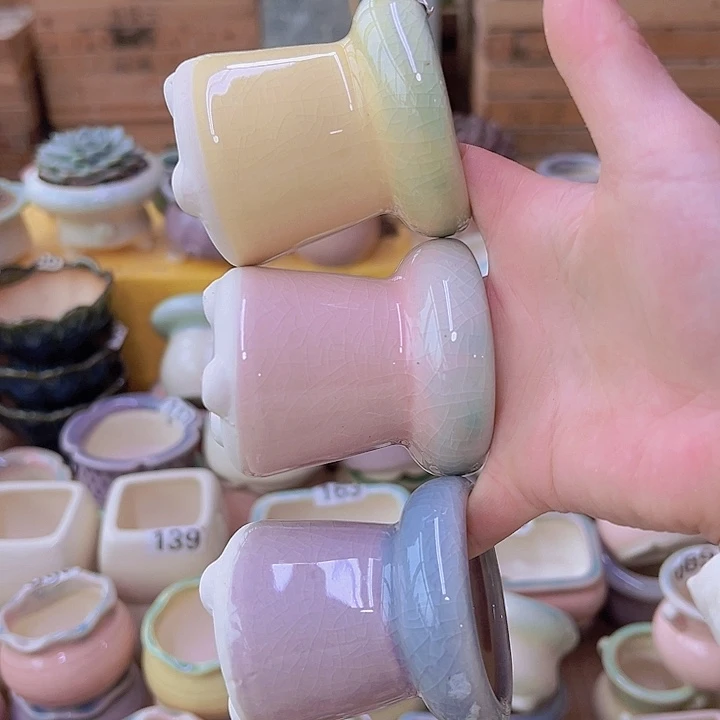 红陶陶瓷花盆当场满12包邮