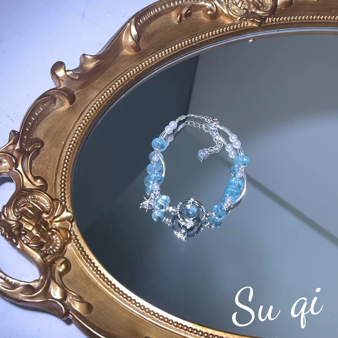 蓝托帕925水晶手链*多样性发一