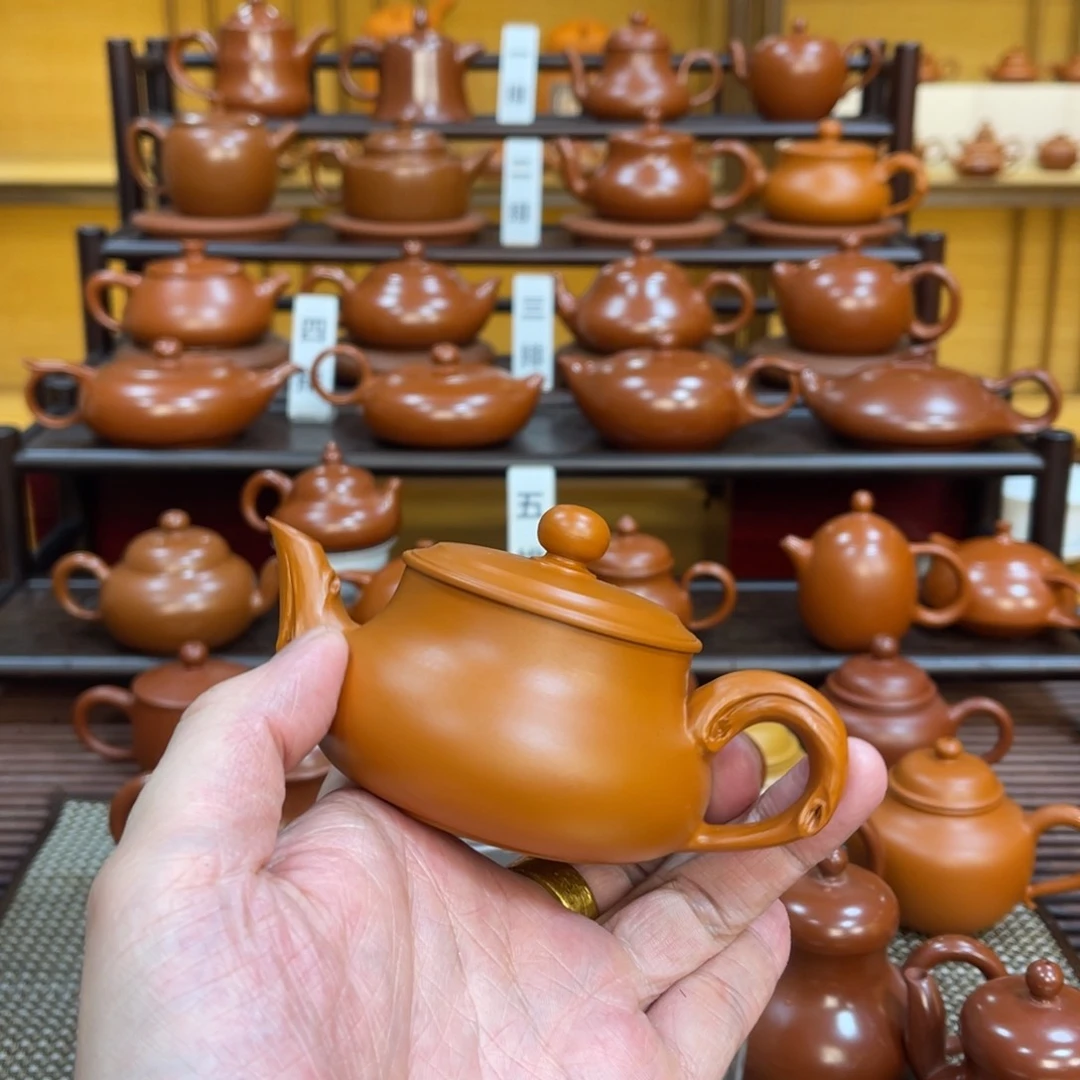 B***仔茶壶紫砂潮州手拉壶的