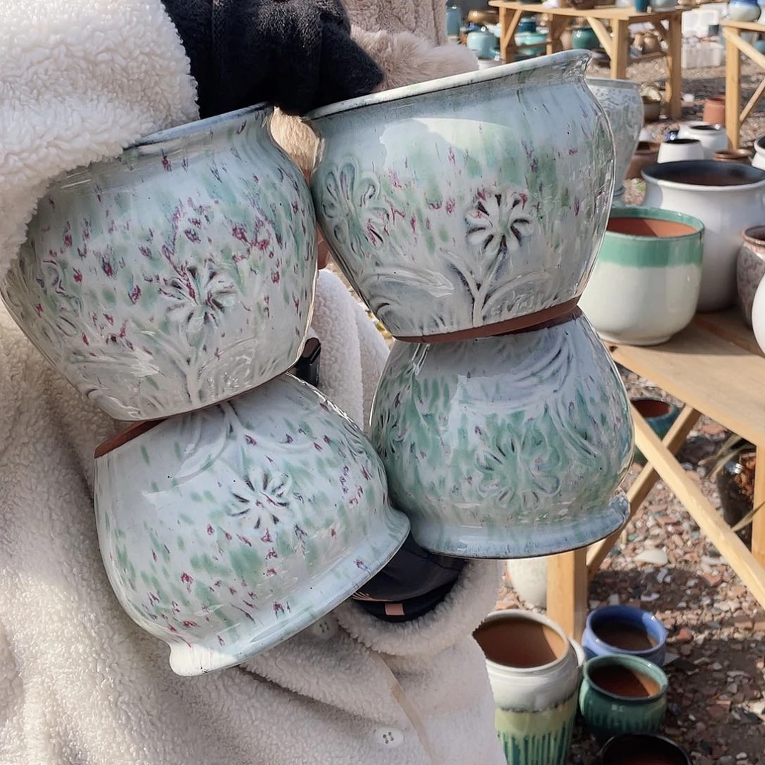 红陶王嫂花盆0130-242