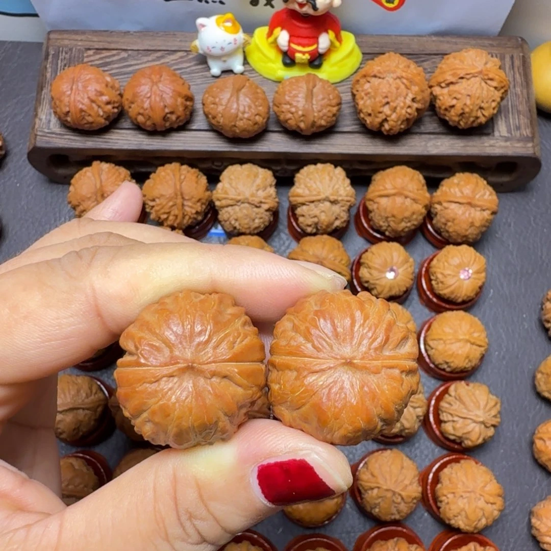 文玩核桃把件27尺焖尖矮桩磨盘028