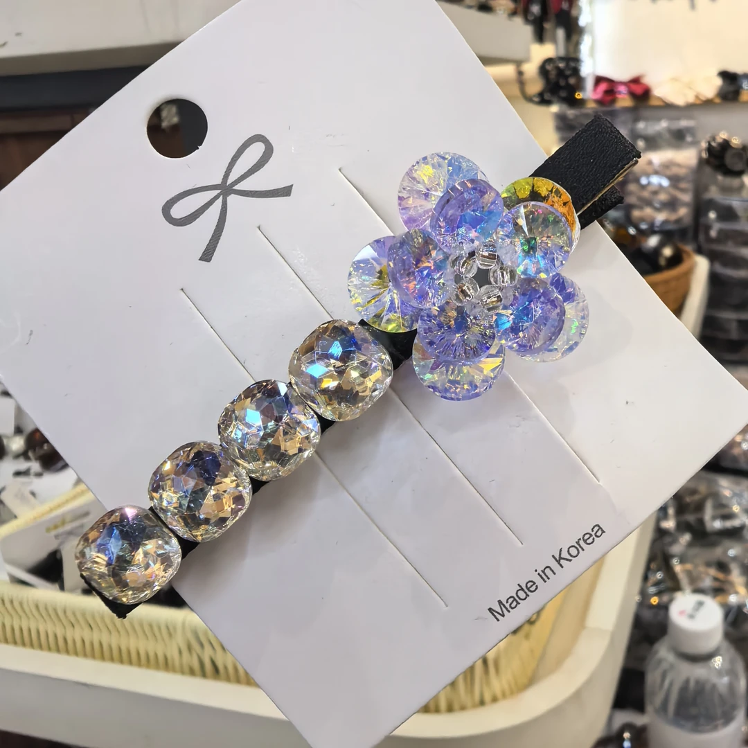 D072彩色炫彩花花告告闪闪边夹