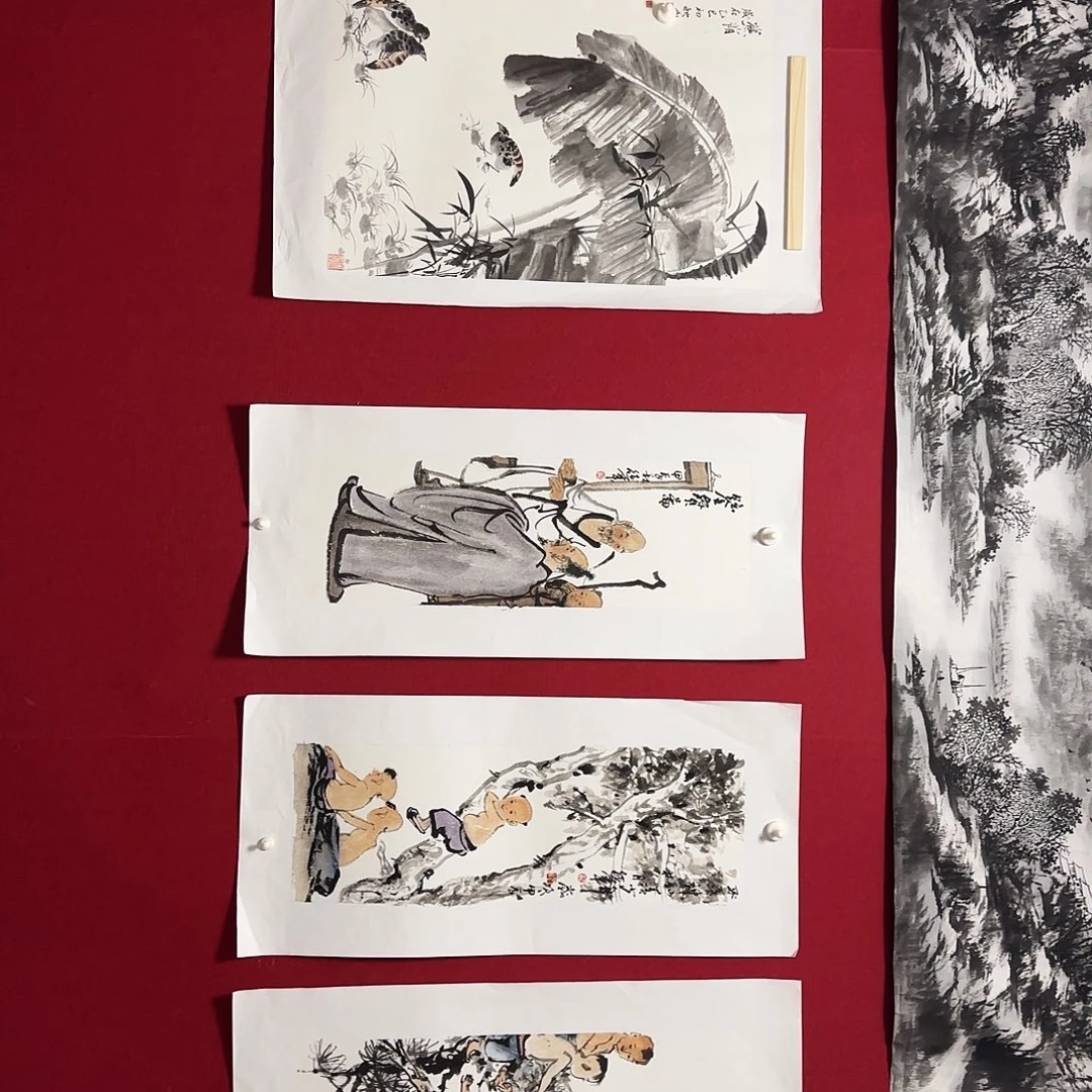 哈***员国画纯手工定制纯手工