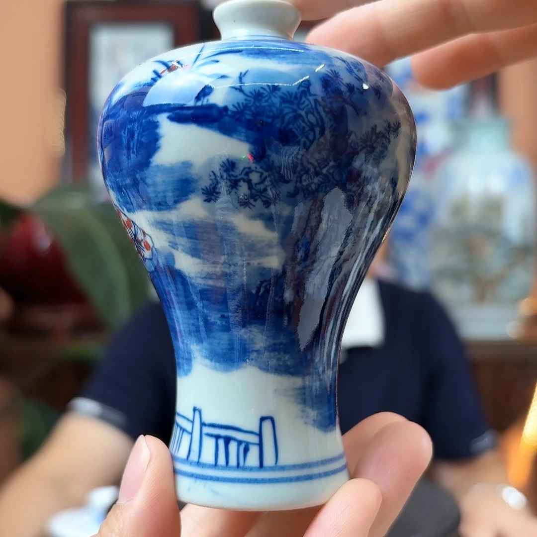 景德镇陶瓷手工手绘花瓶