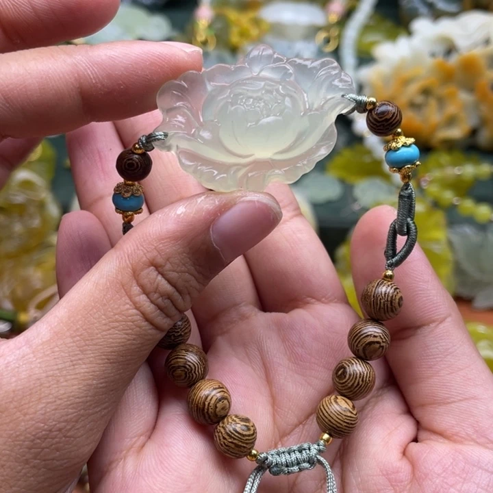 未镶嵌蛇纹石玉毛衣链锁骨链