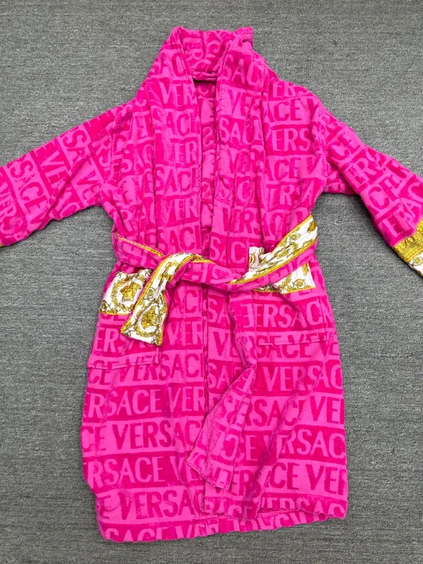 99新 VERSACE/范思哲 M 范思哲浴袍 粉色