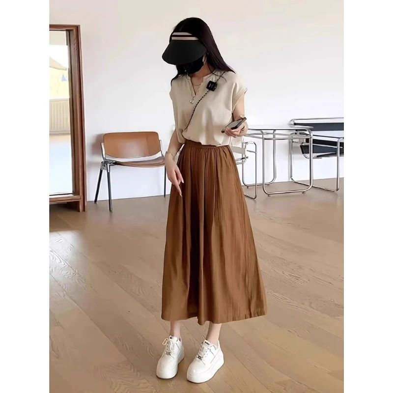 2025夏装搭配一整套时尚高级感小个子流行穿搭梨型身材裤裙两件套