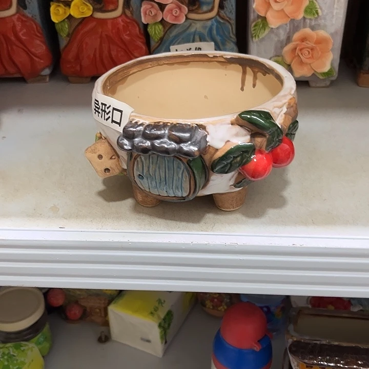 粗陶材质多肉花盆