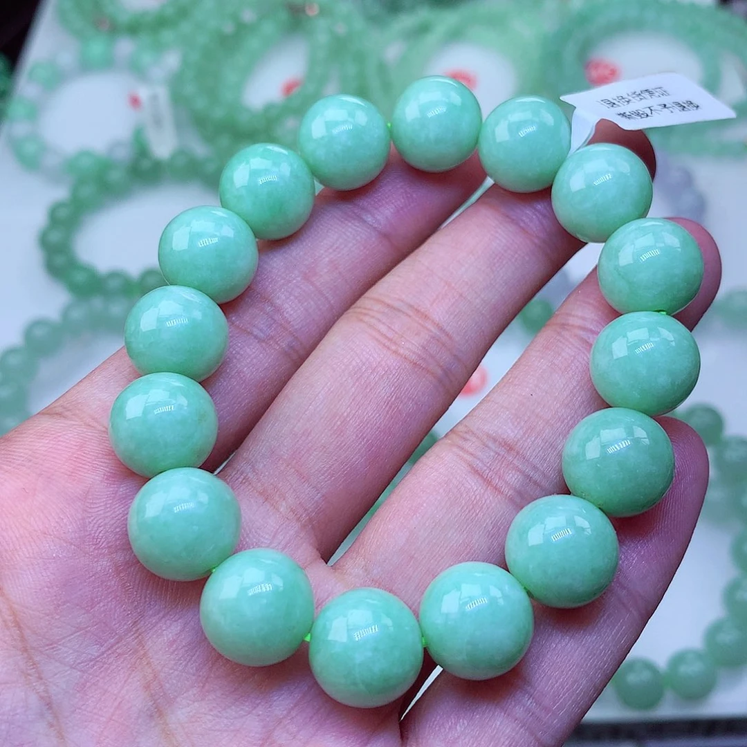 翡翠未镶嵌毛衣链卡12.6