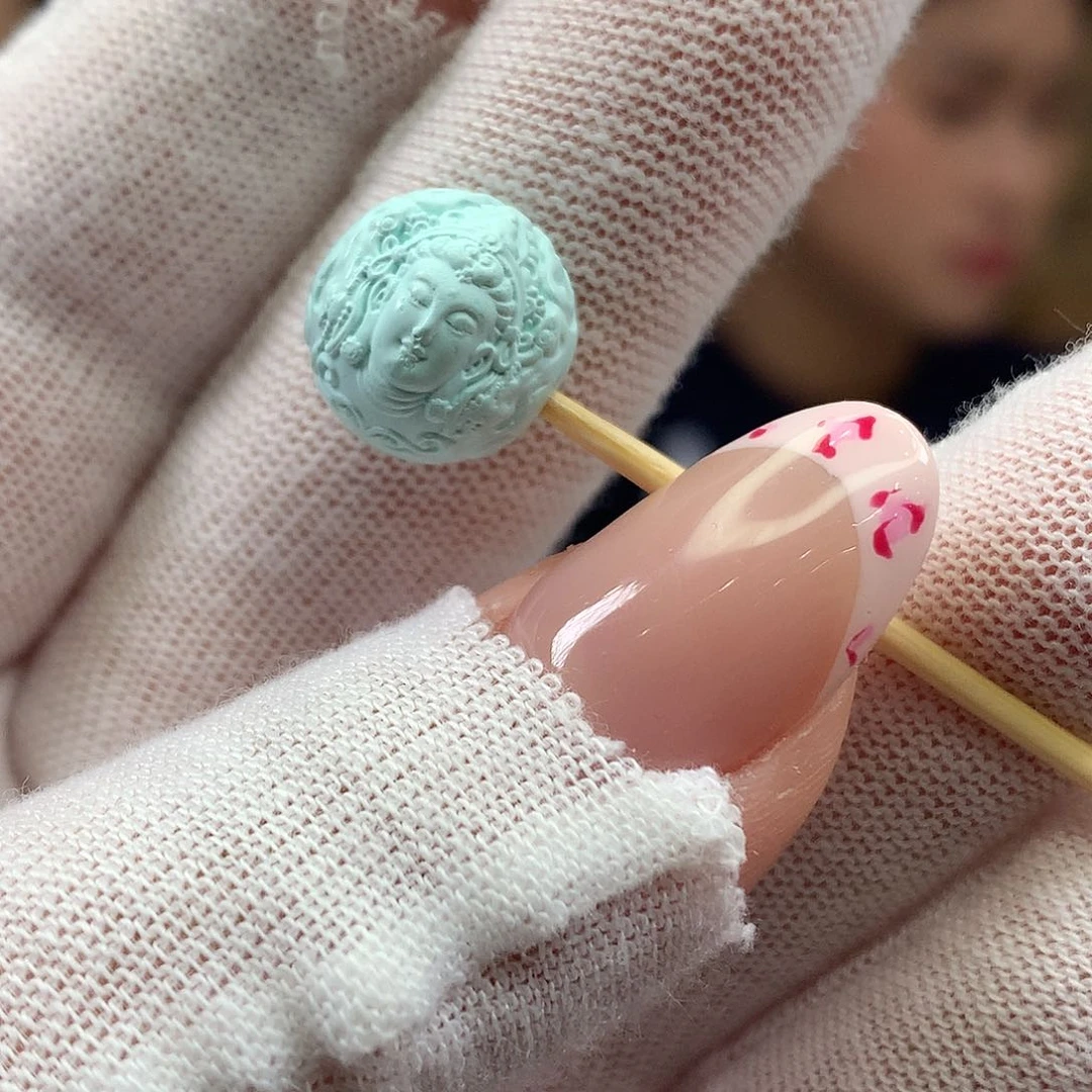 绿松石未镶嵌挂件