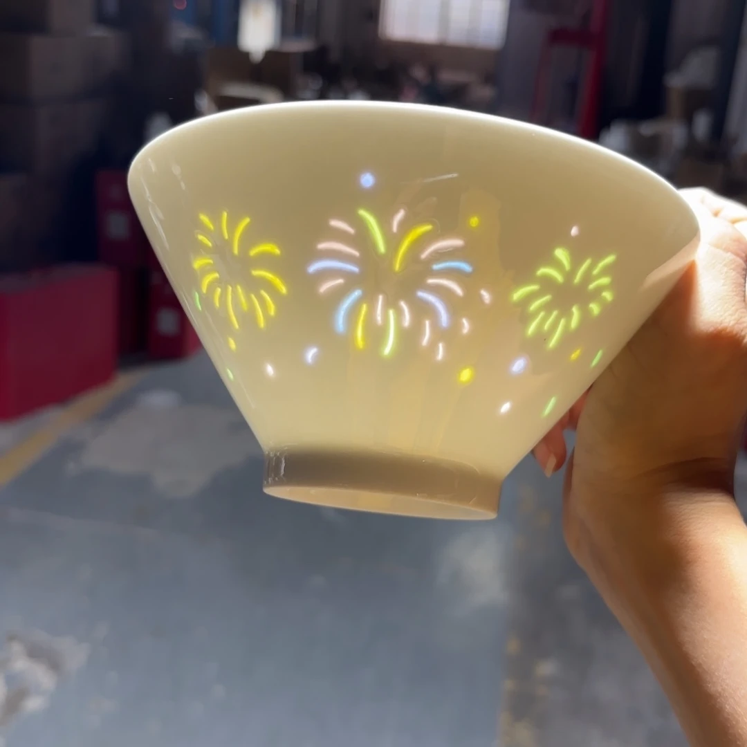 玉瓷景德镇陶瓷面碗两只好的