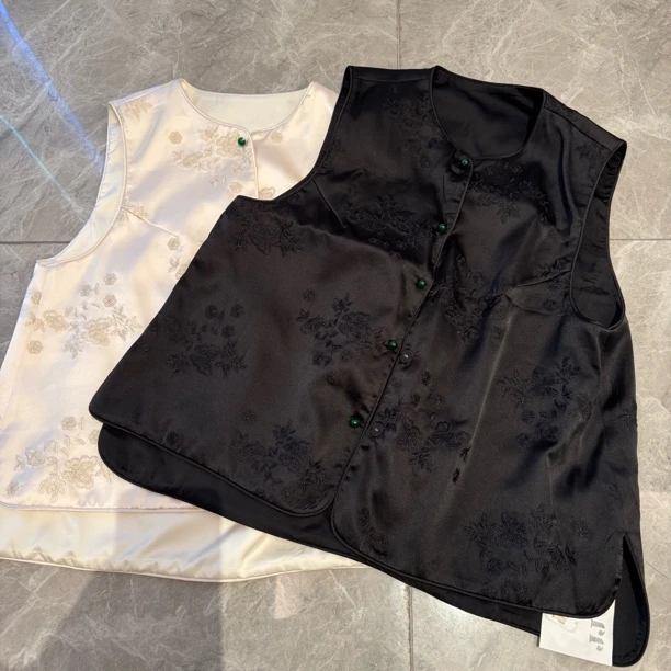 新中式提花奢品马甲