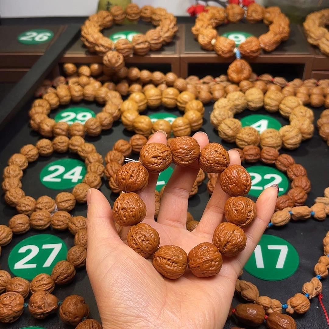 文玩核桃手串20尺寸蛙头