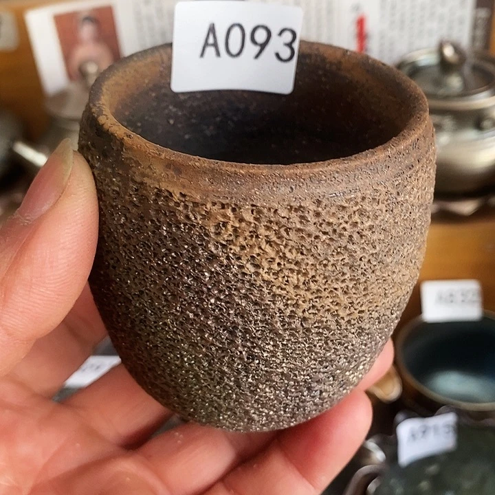 紫砂茶杯柴烧纯手工093