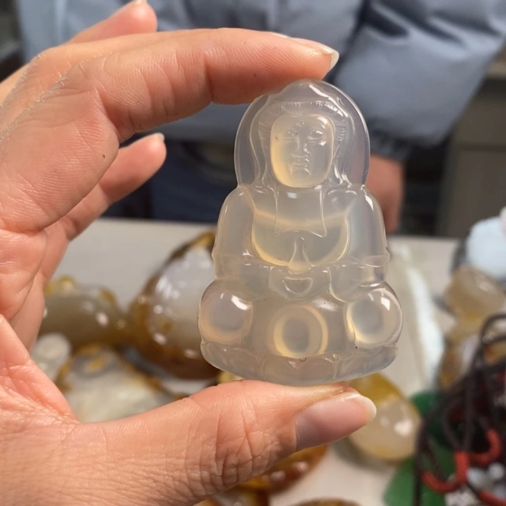 玛瑙/玉髓吊坠(不含链)未镶嵌