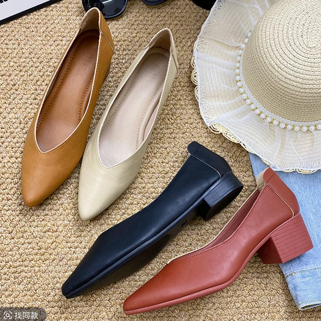 【断码清货牛皮1】2025年新号开播福利款软皮软底软面单鞋