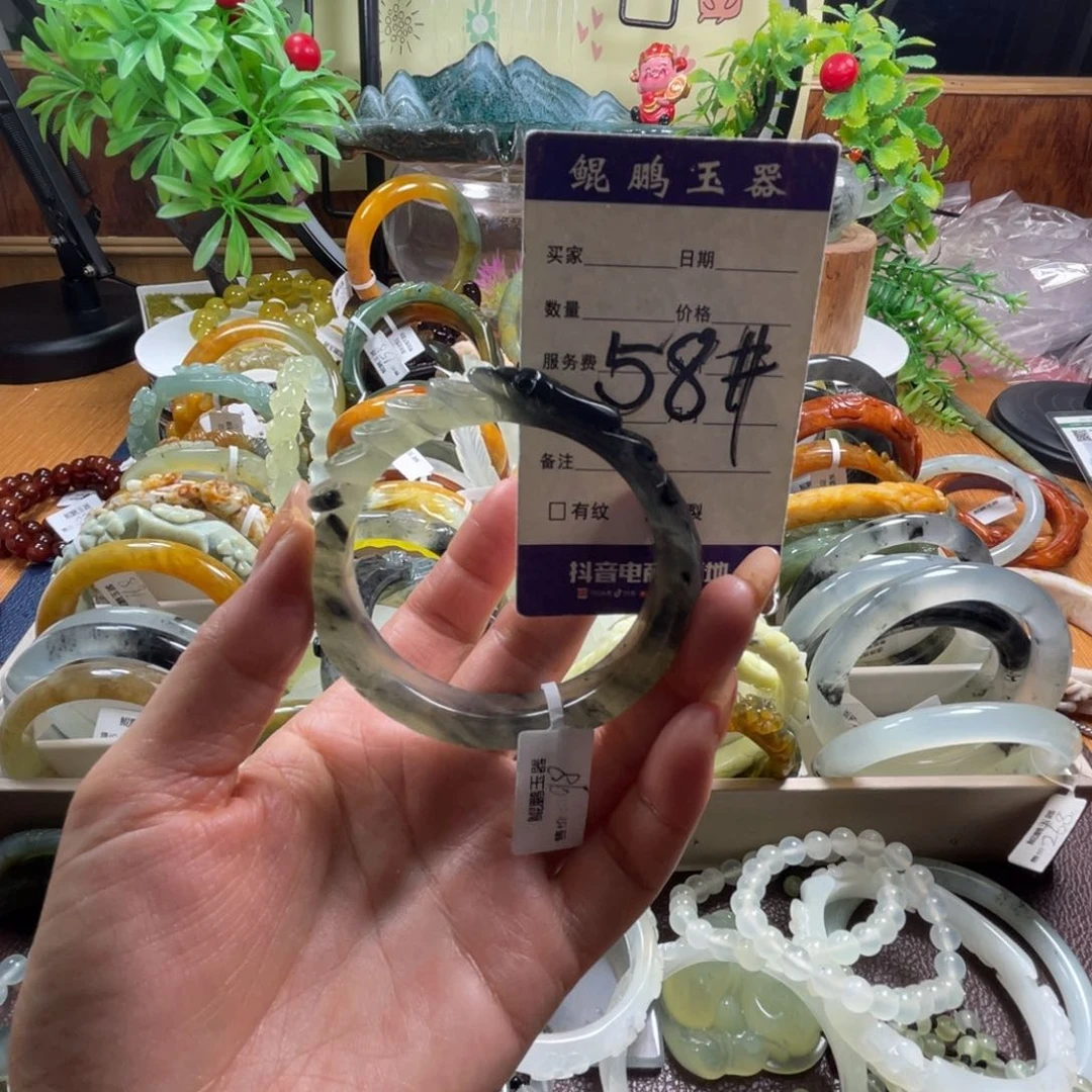 未镶嵌蛇纹石玉手镯