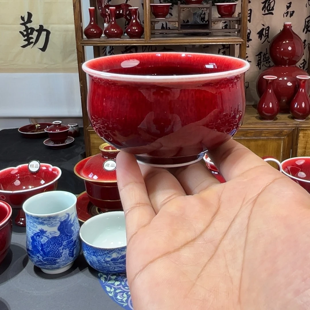 景德镇陶瓷浅行儒士杯