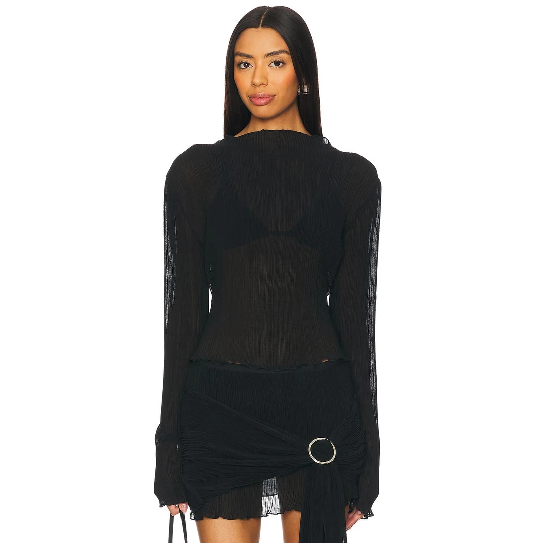 LIONESS FORD 长袖上装 黑色 衬衫