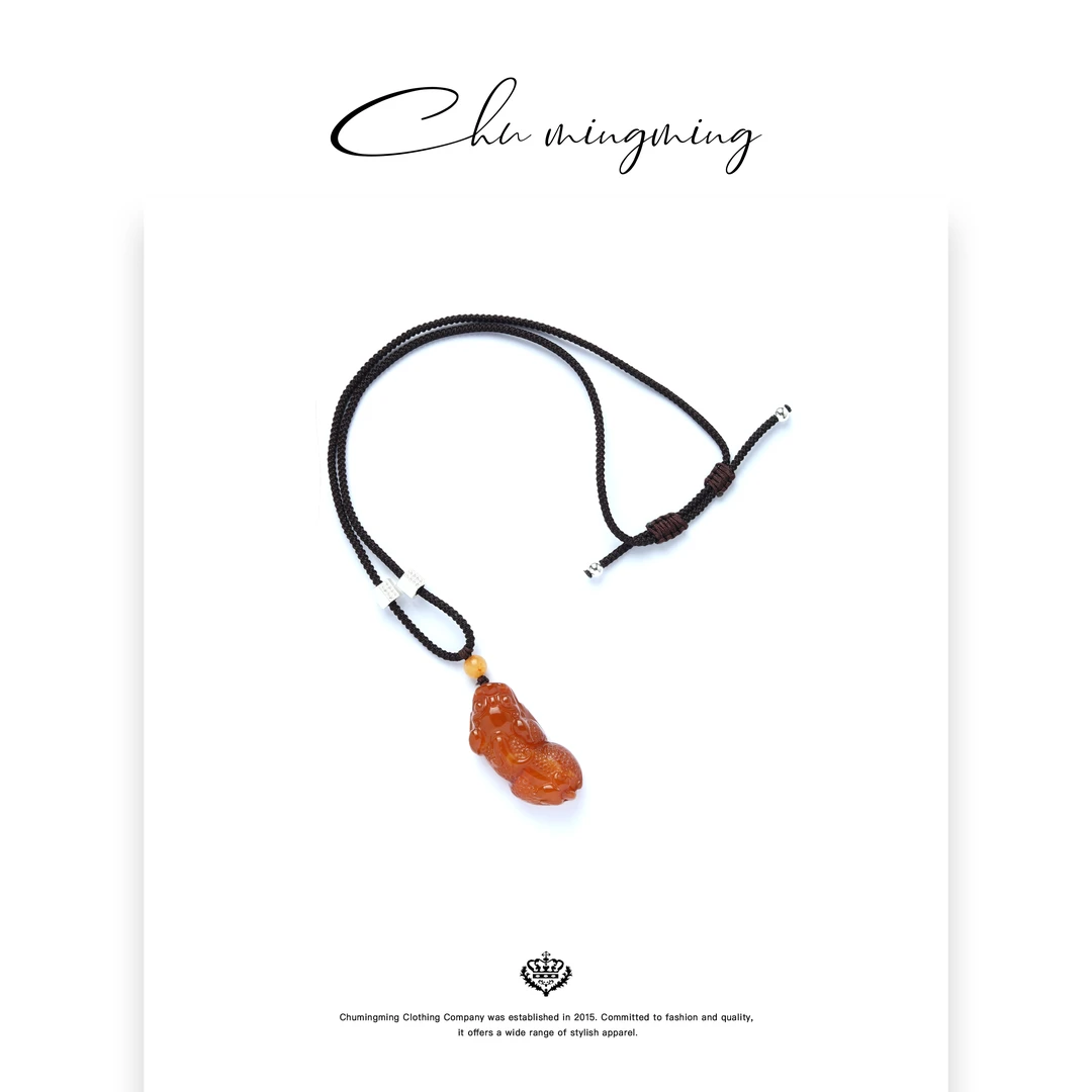 铜合金项链 【CHU/2025SSNEW】原创设计貔貅编织项链SPLF16