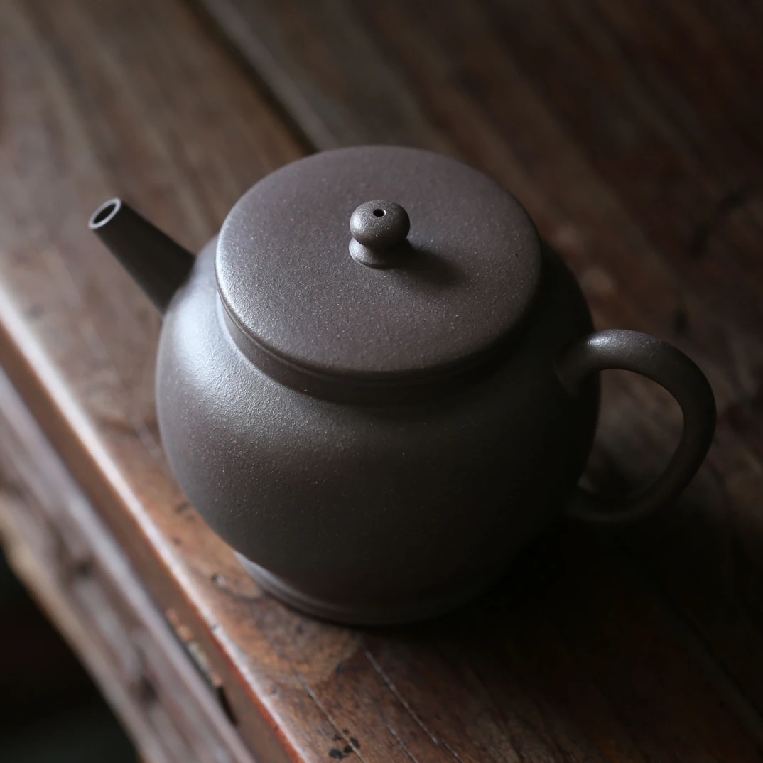 【明清流紫砂】“用卿式”刻款《明式高足宫灯》宜兴紫砂壶 190cc